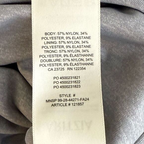 Babaton Aritzia Contour Crew Scoop Neck Flip Down Long Sleeve Bodysuit - NWT - W - Picture 11 of 11